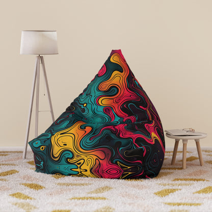 "Neon Oil" BEAN BAG CHAIR COVER
