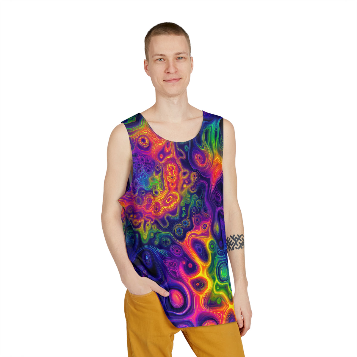 "The Rainbow Tasted Me" MEN'S TANK TOP