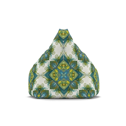 "Porcelain Bloom" BEAN BAG CHAIR COVER