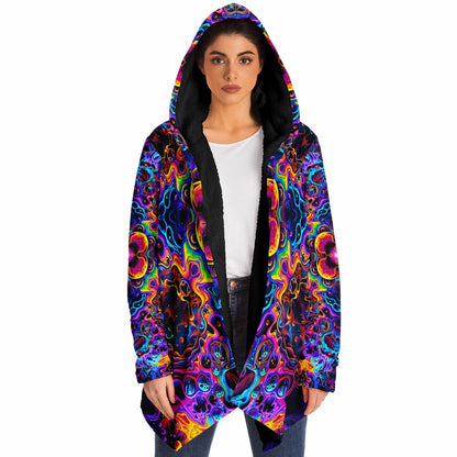 "Aurora Boreafungus Bloom" HOODED CLOAK