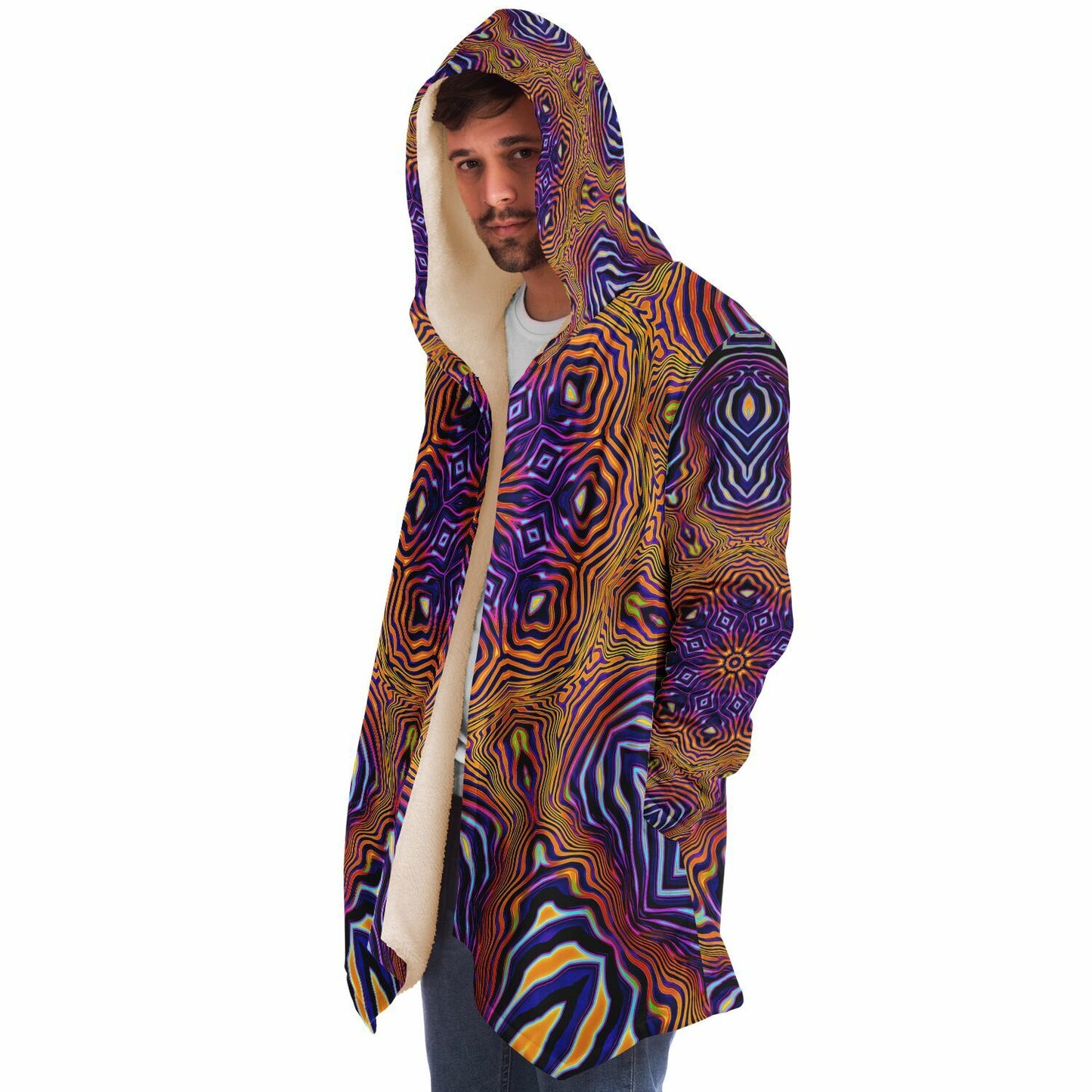 "King of the Festival Mandala" HOODED CLOAK
