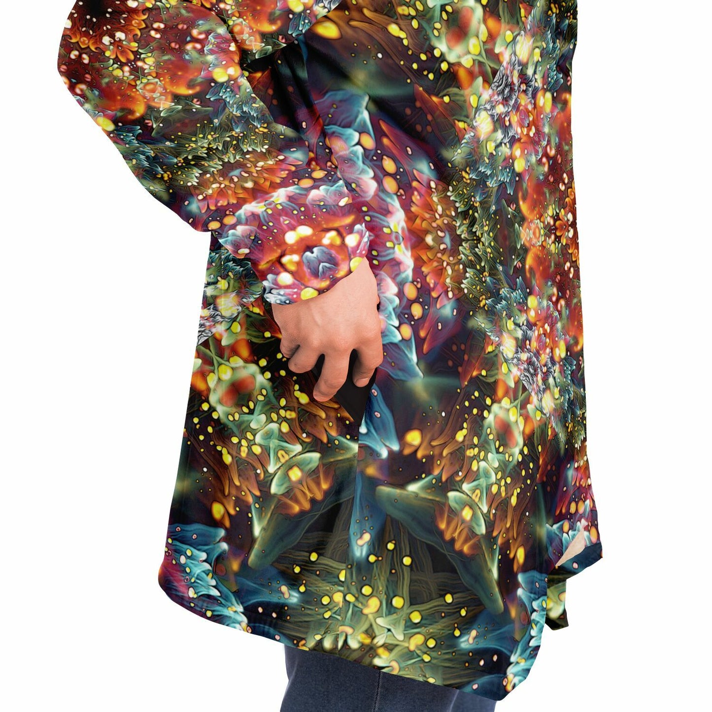 "Kaleidobloom" HOODED CLOAK