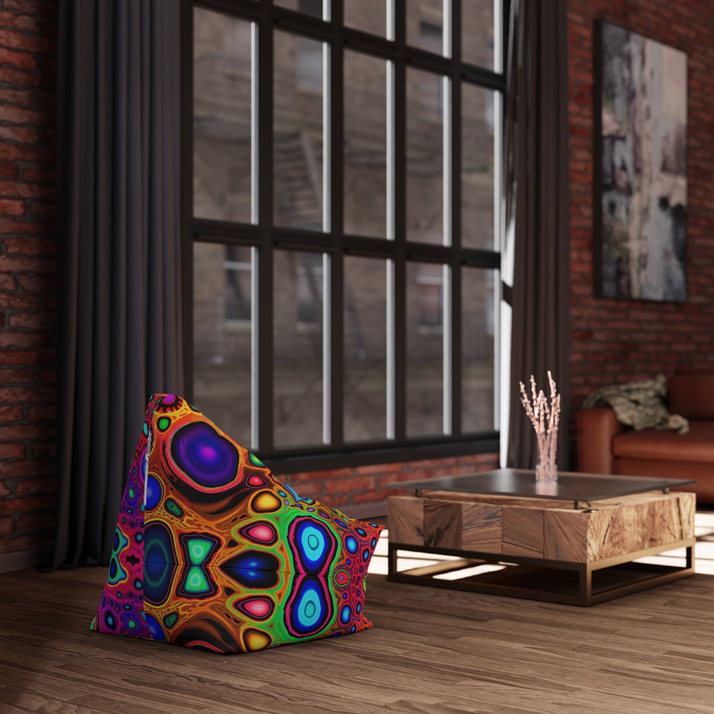 "Psycho Leopard" BEAN BAG CHAIR COVER