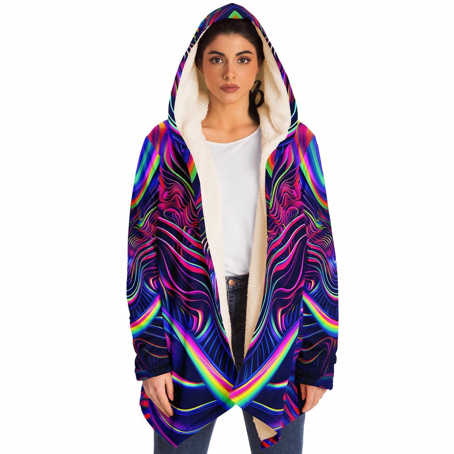 "The Neon Effect" HOODED CLOAK