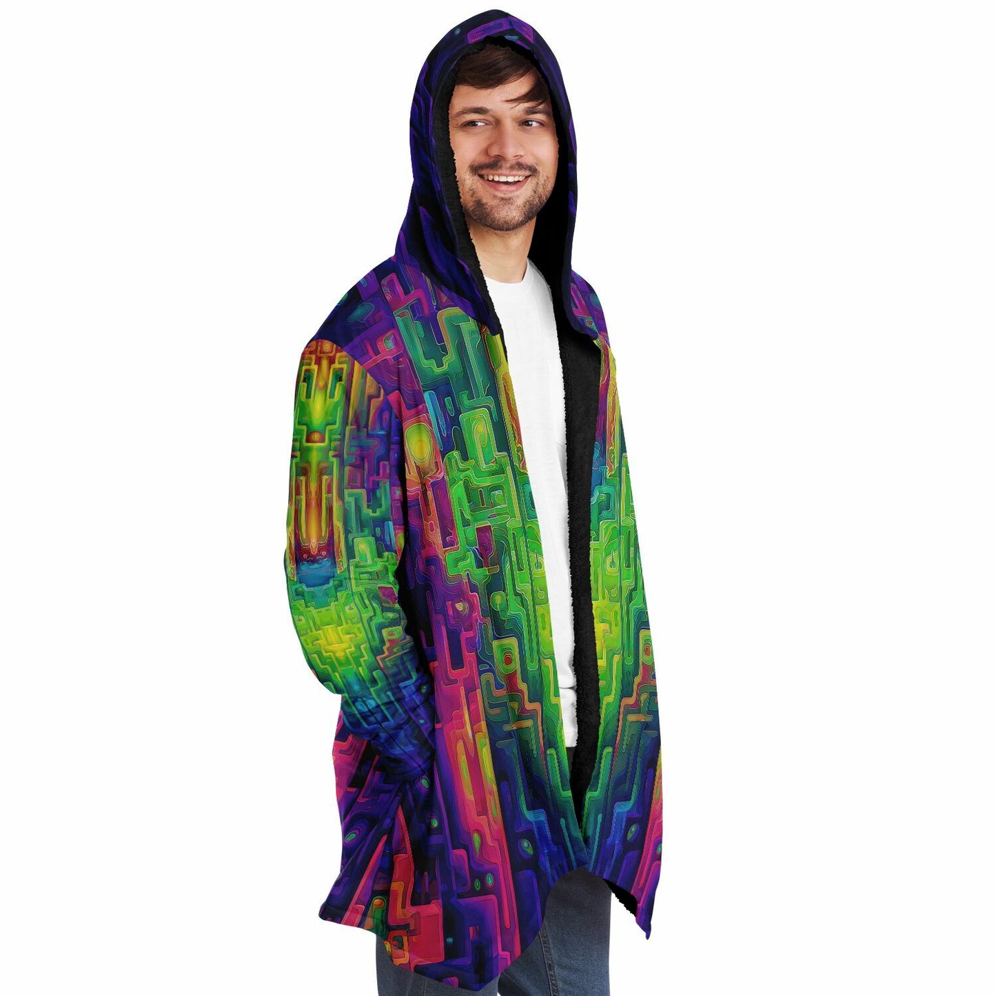 "Galaga" HOODED CLOAK