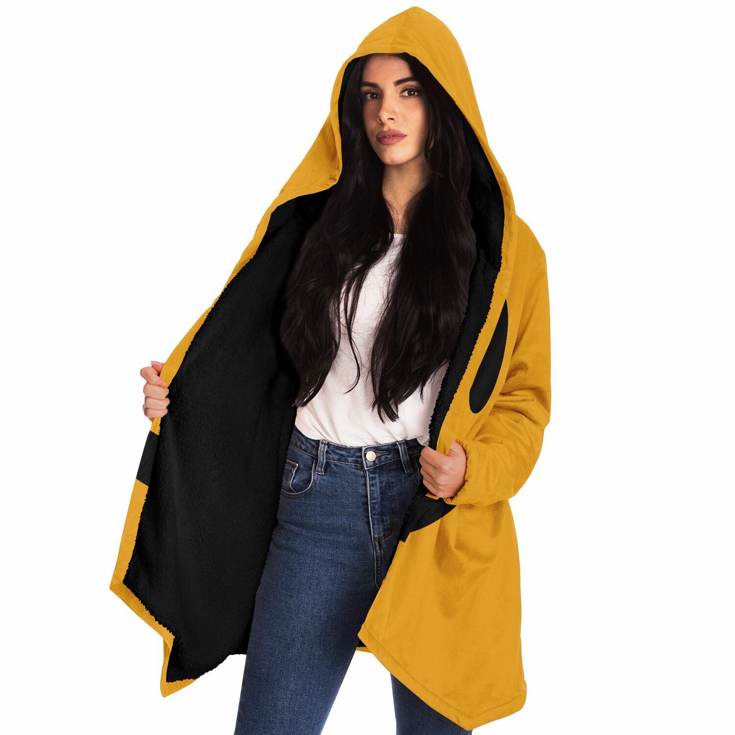 "Yellow Smiley" HOODED CLOAK