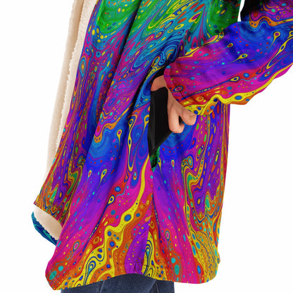"UV Bleed" HOODED CLOAK