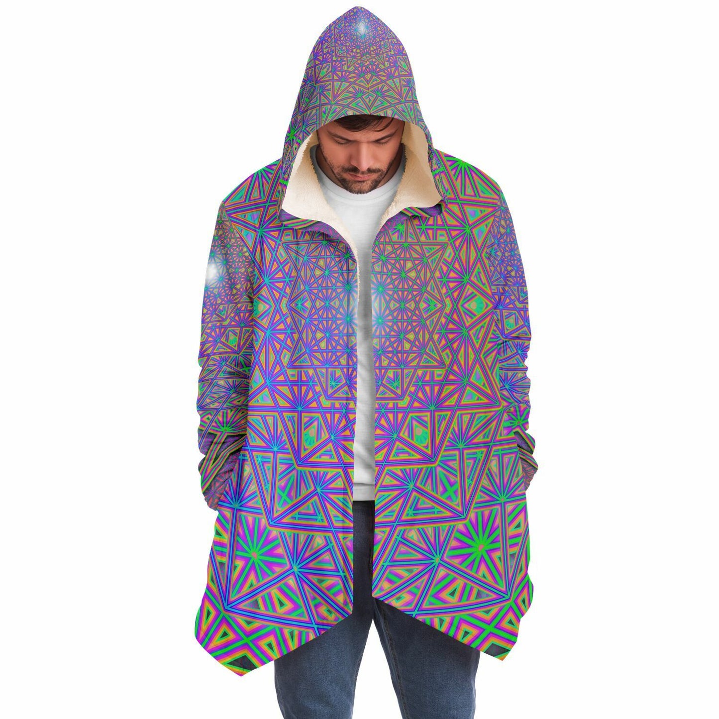 "Flower of Tron" HOODED CLOAK