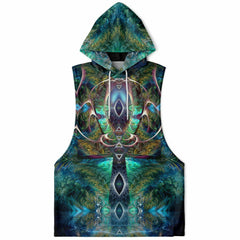 "Fluer De Vie" SLEEVELESS HOODIE