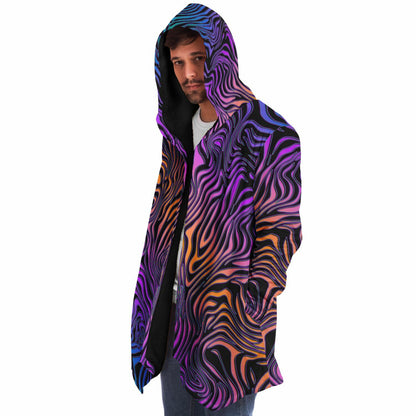 "Rainbow Zebra" HOODED CLOAK