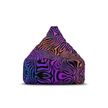 "Rainbow Zebra" BEAN BAG CHAIR COVER