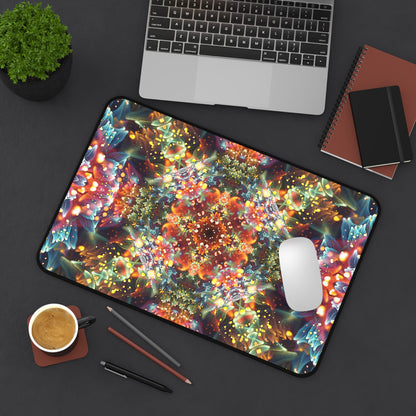 "Kaleidobloom" DESK MAT / MOUSE PAD (12x18)(12x22)(15.5x31)