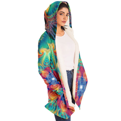 "Free Your Mind - Fibonacci Spiral" HOODED CLOAK