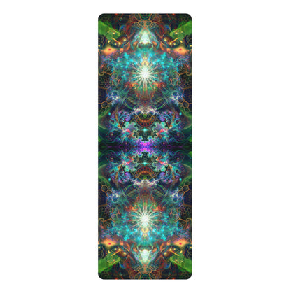 The To Tree or Not to Tree V2 design shown printed on a yoga mat.