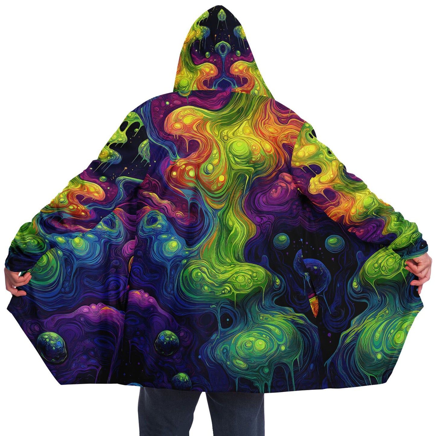 "I Love Lava Lamp" HOODED CLOAK