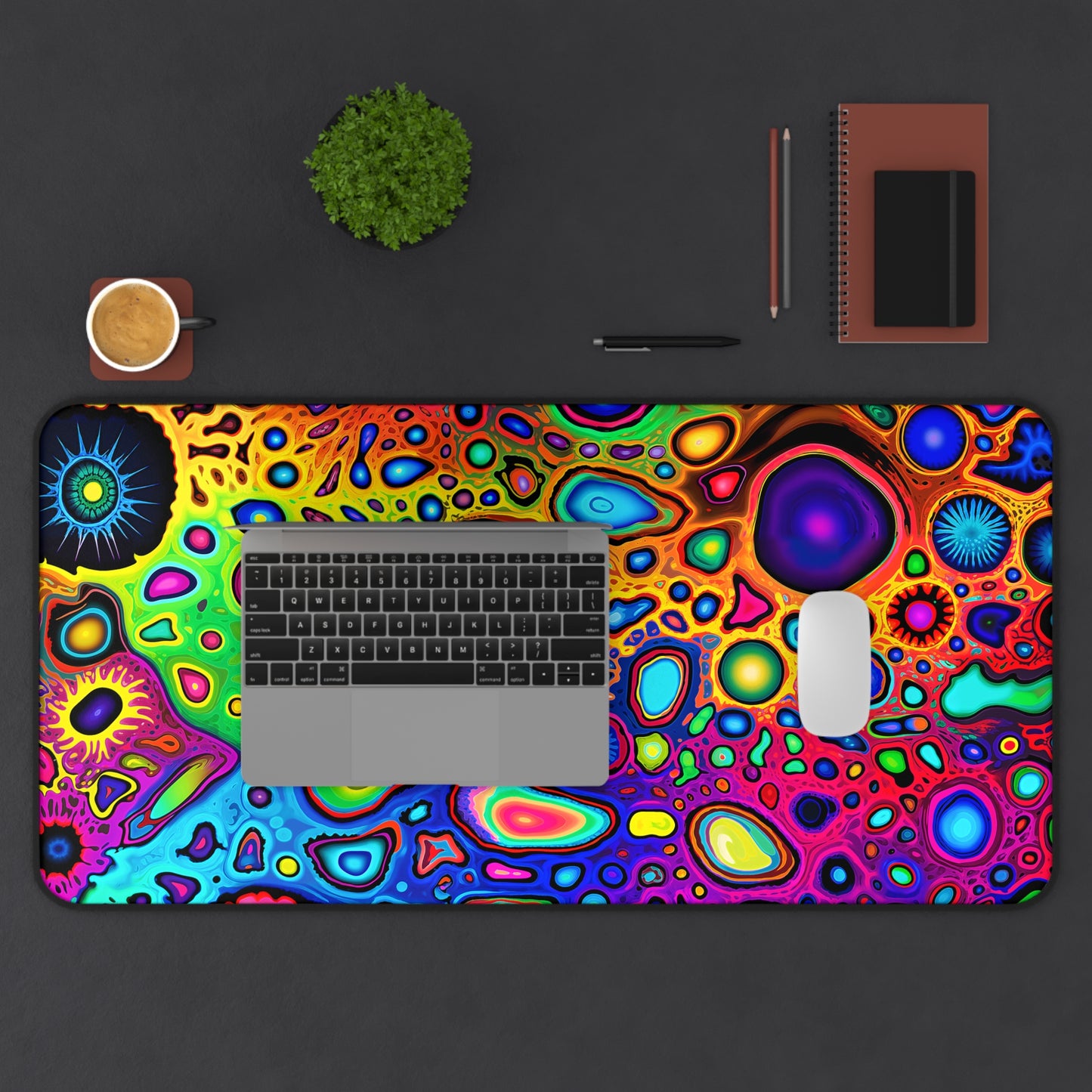 "Psycho Leopard" DESK MAT (12x18)(12x22)(15.5x31)