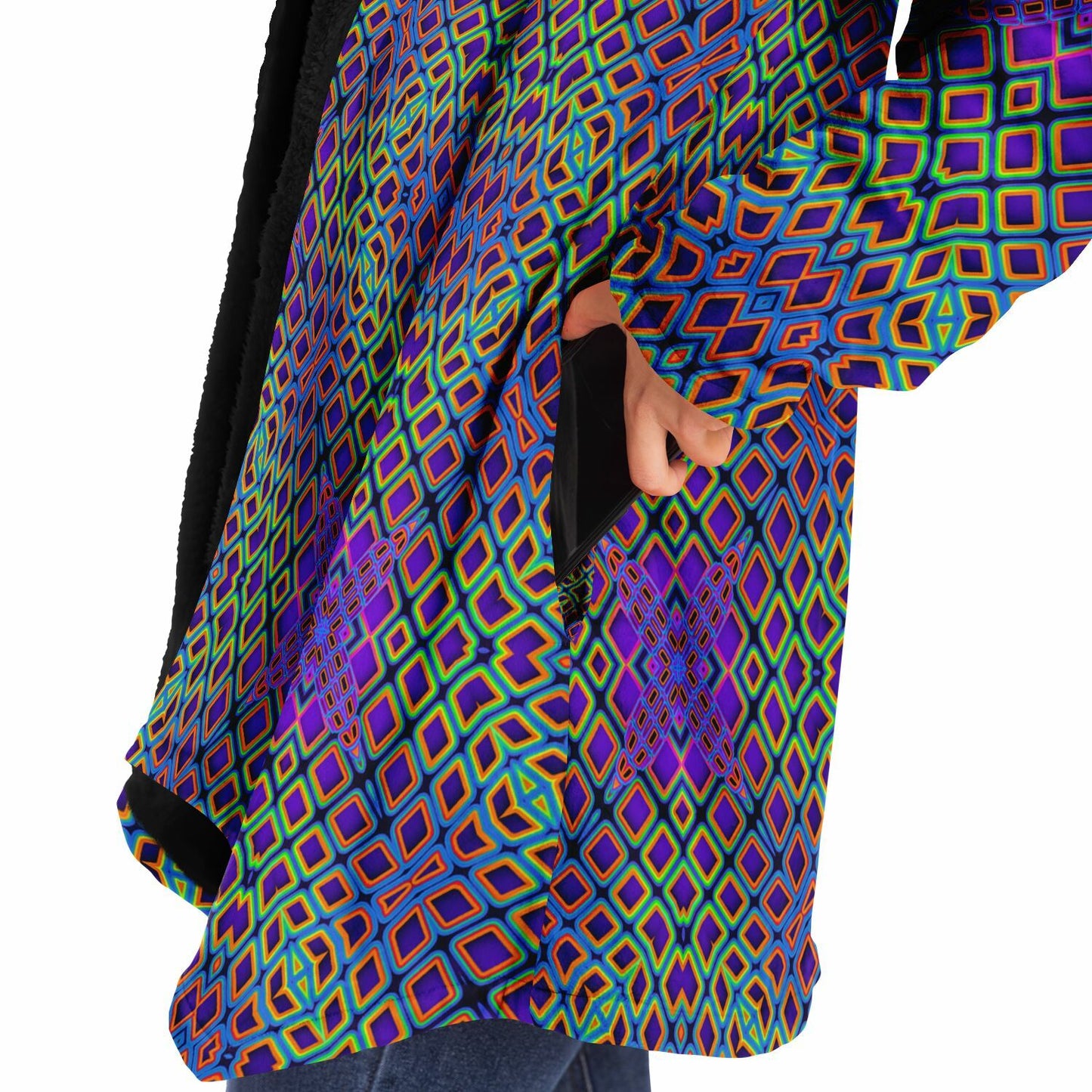 "Cymatic Surge" HOODED CLOAK