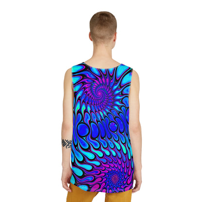 Flat lay of the Night Groove men's tank top.