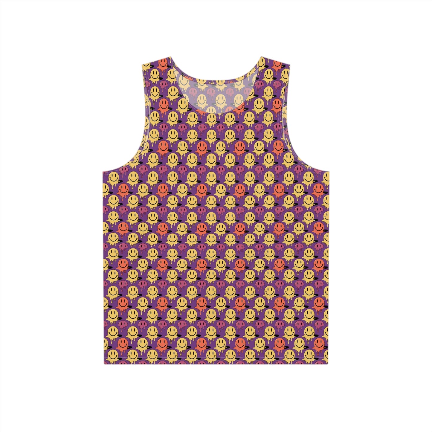 "Purple Melting Smiley" MEN'S TANK TOP