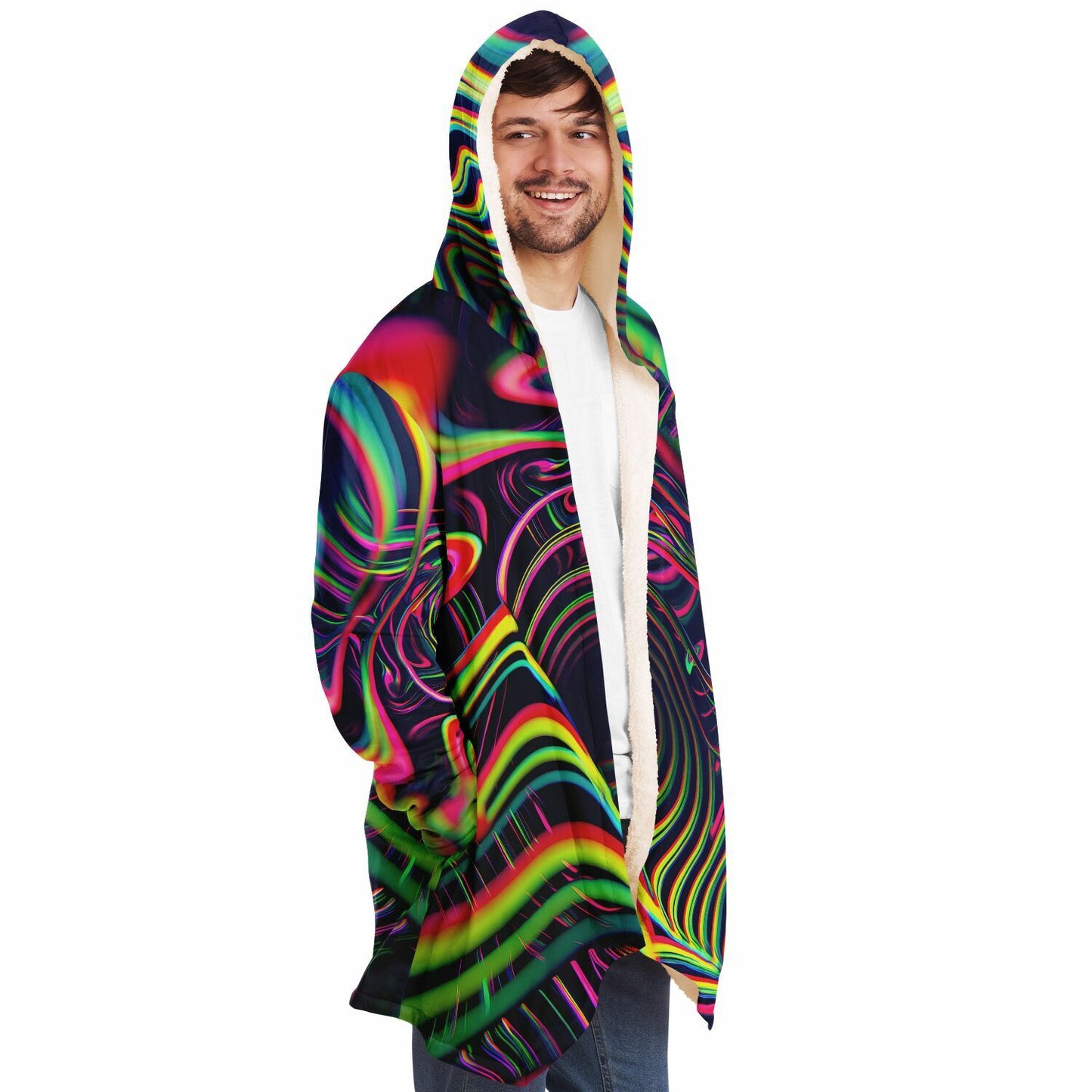 "Psychedelic Tracers" HOODED CLOAK