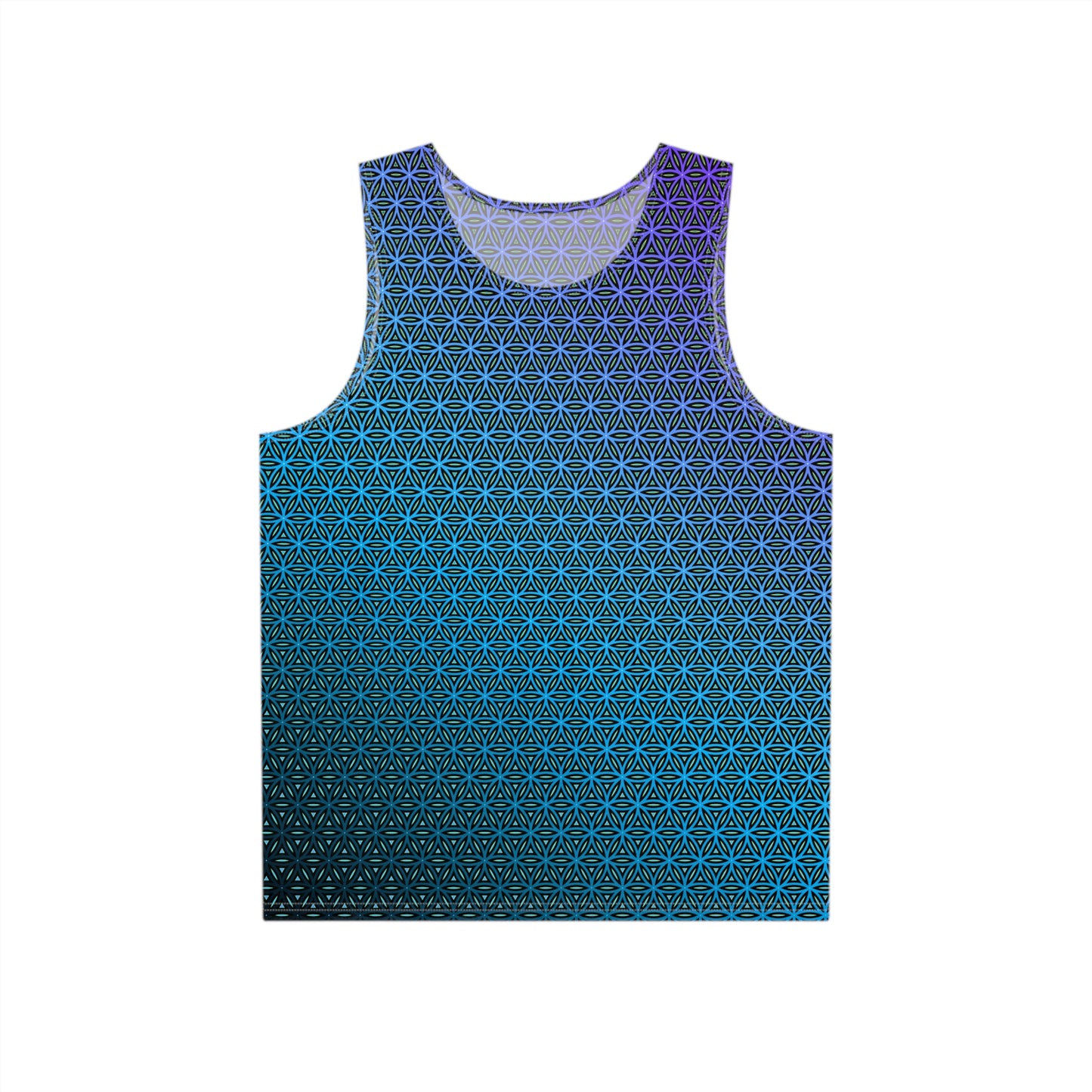 "Blue Flower of Life Pattern" MEN'S TANK TOP