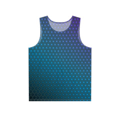 "Blue Flower of Life Pattern" MEN'S TANK TOP