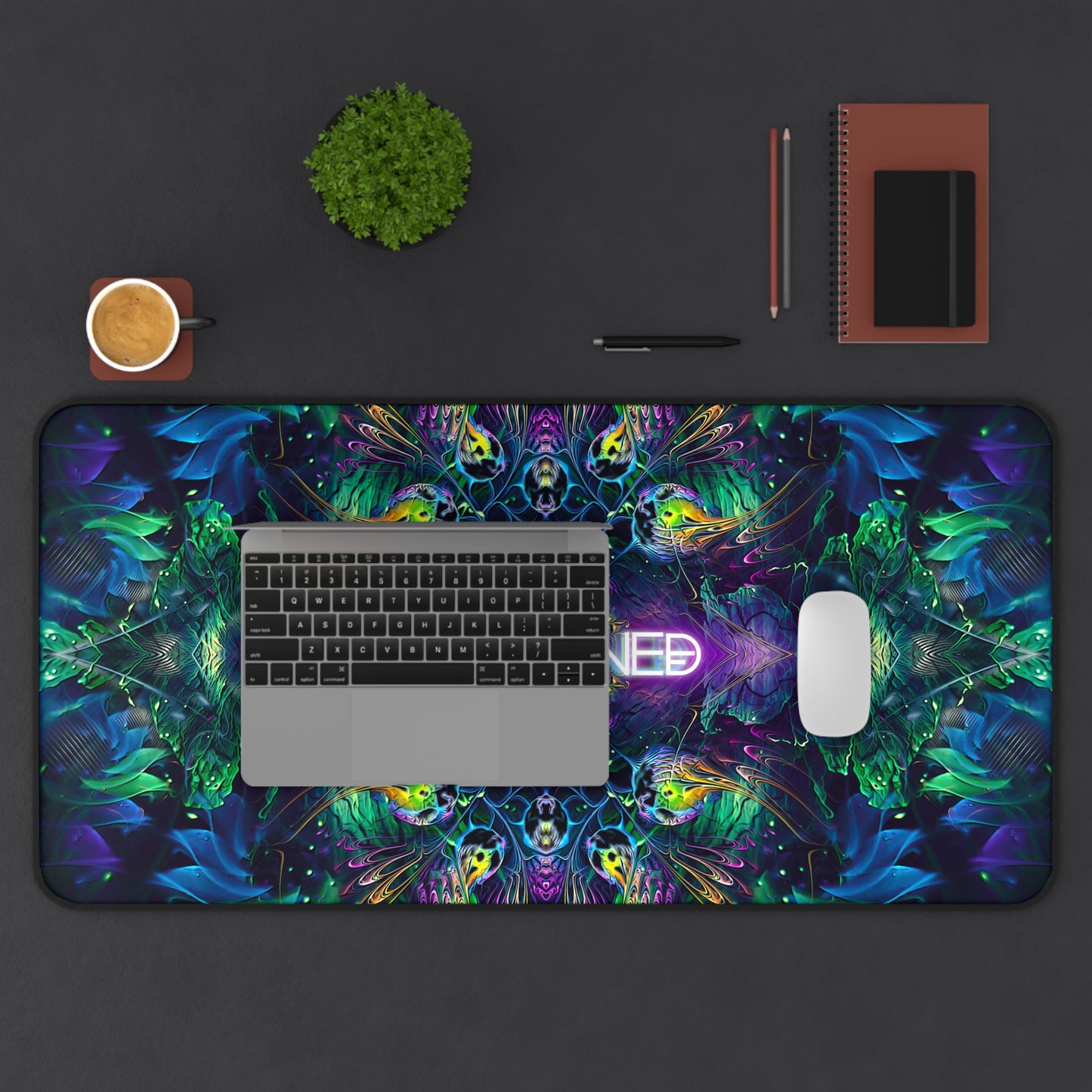 "Awakened (With Text)" DESK MAT (12x18)(12x22)(15.5x31)