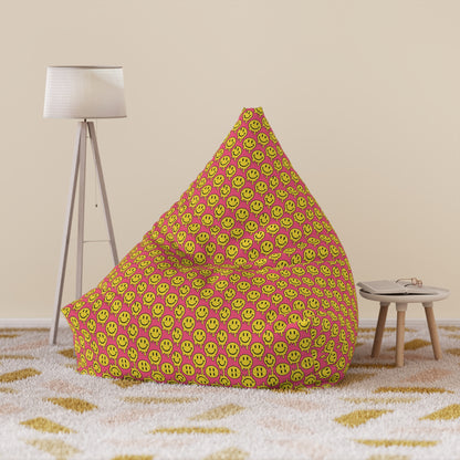 "Yellow and Pink Smiley Pattern" BEAN BAG CHAIR COVER