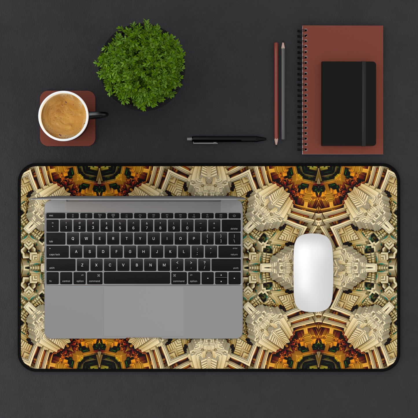 "Mayan Web" DESK MAT (12x18)(12x22)(15.5x31)