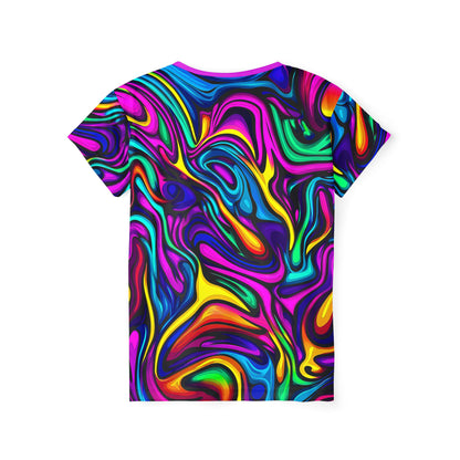 Back view of the Blend In or DON'T print on this women's sport tee
