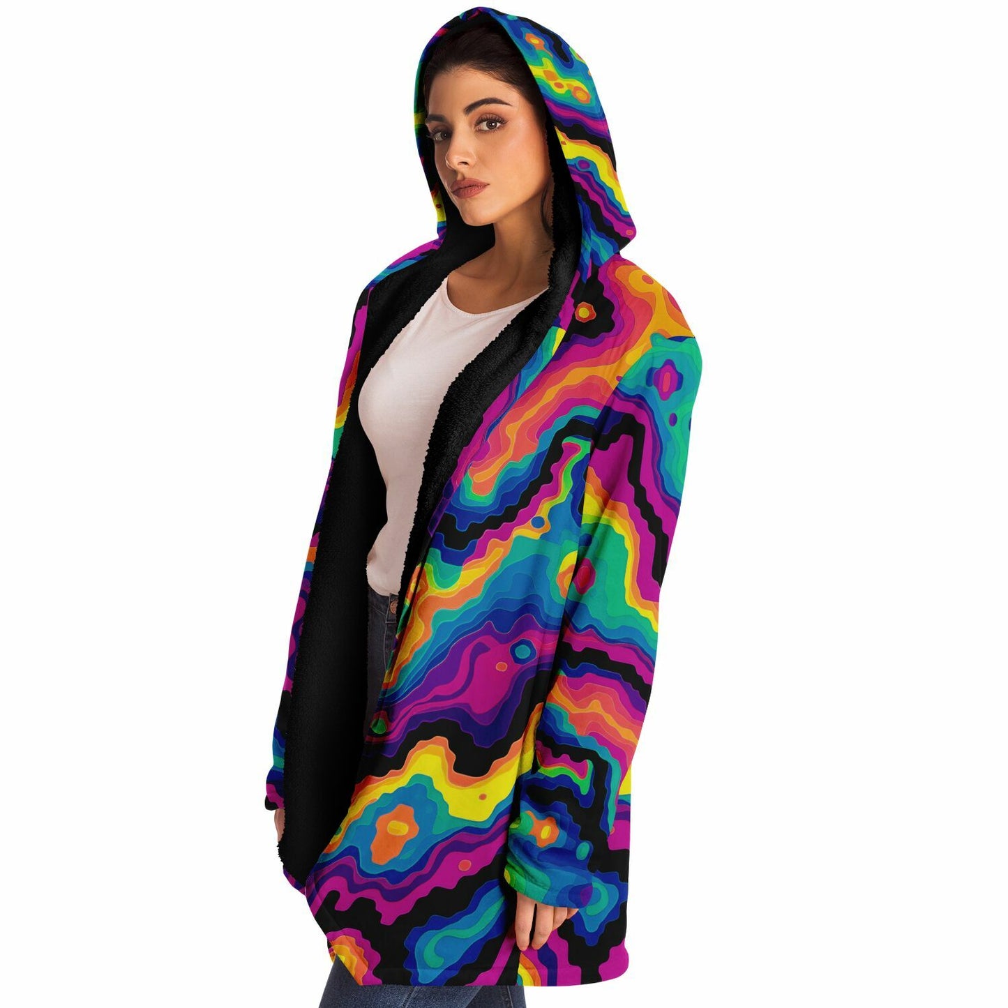 "Digiheat" HOODED CLOAK