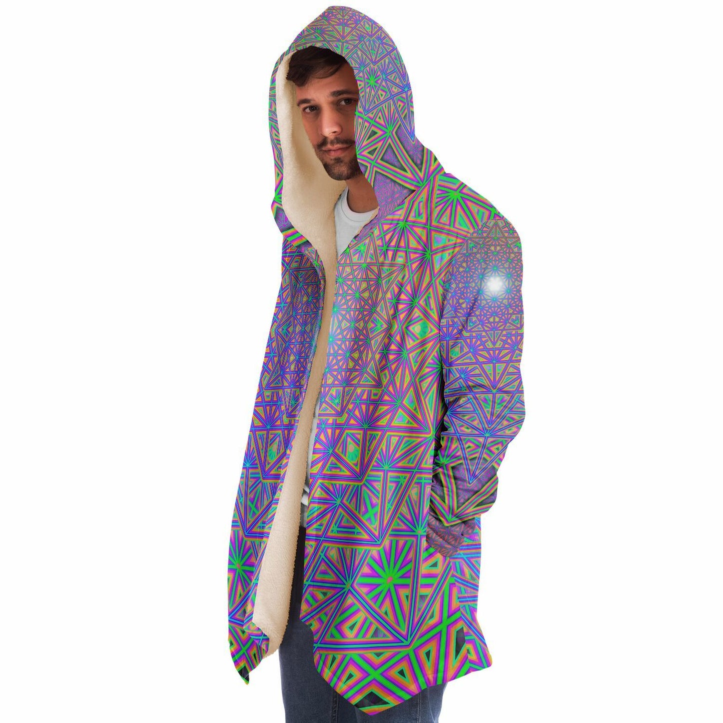 "Flower of Tron" HOODED CLOAK