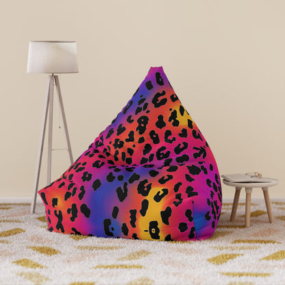 "Rainbow Leopard" BEAN BAG CHAIR COVER