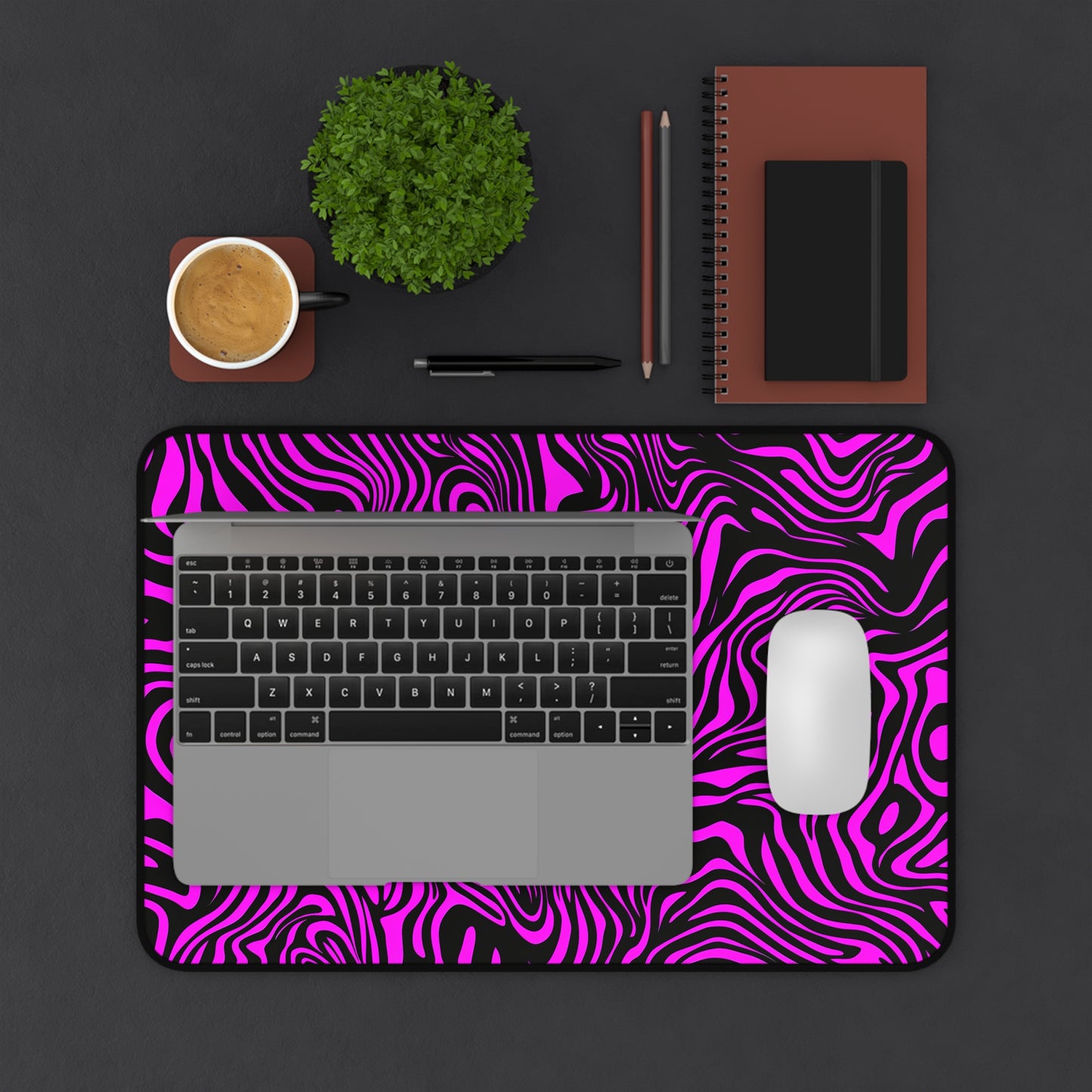 "Pink Zebra" DESK MAT (12x18)(12x22)(15.5x31)