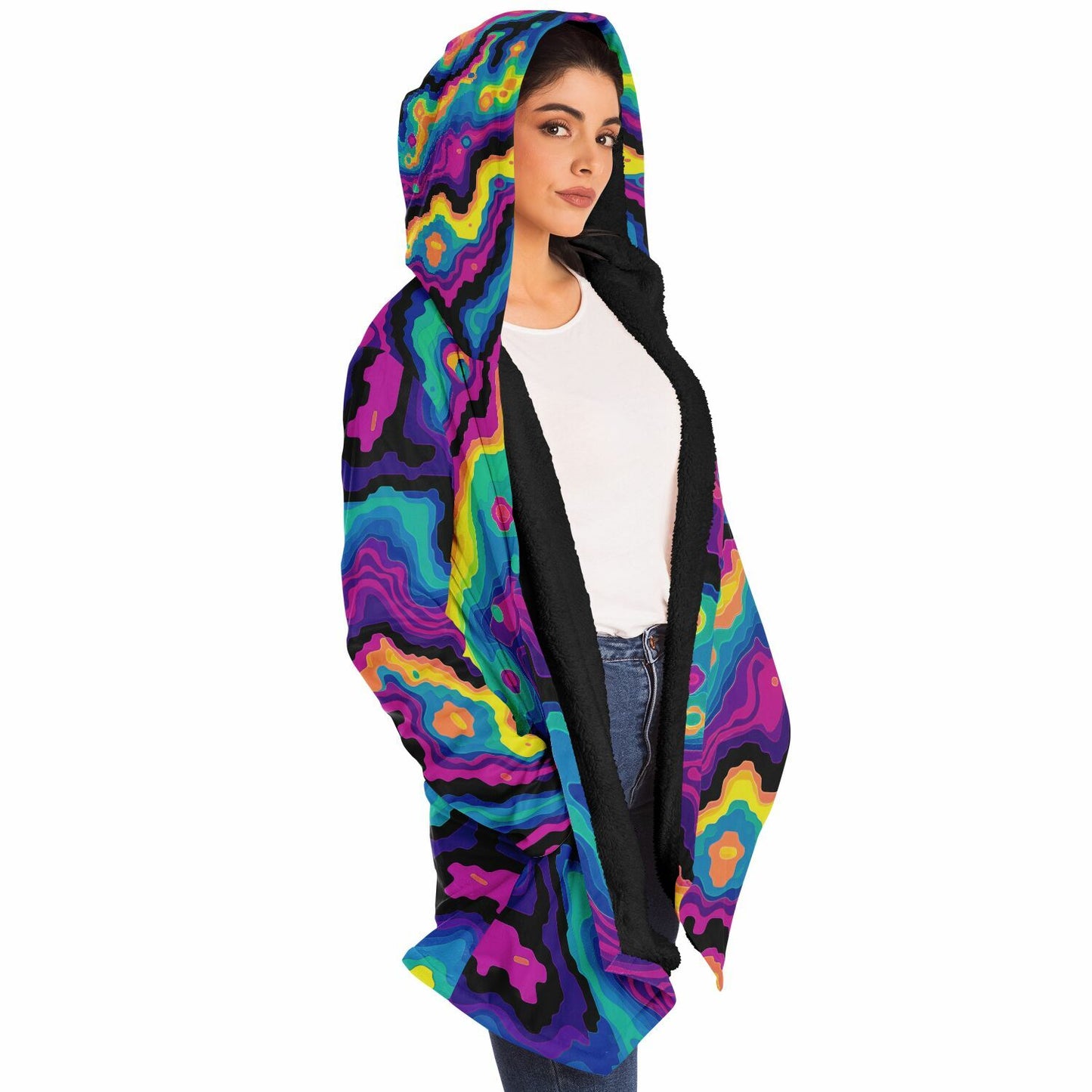 "Digiheat" HOODED CLOAK