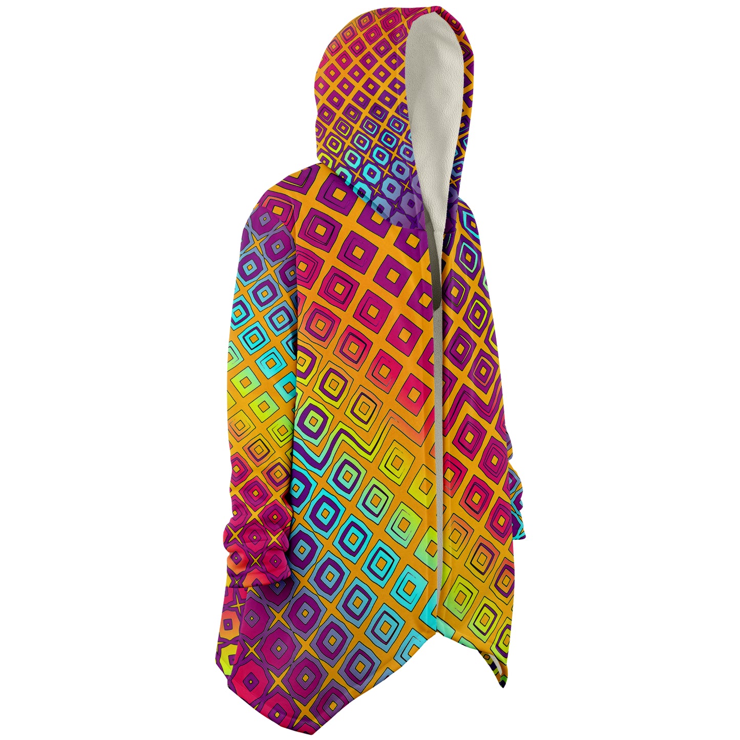 "Peacocking" HOODED CLOAK