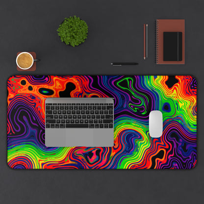 "Neon Spill" DESK MAT (12x18)(12x22)(15.5x31)