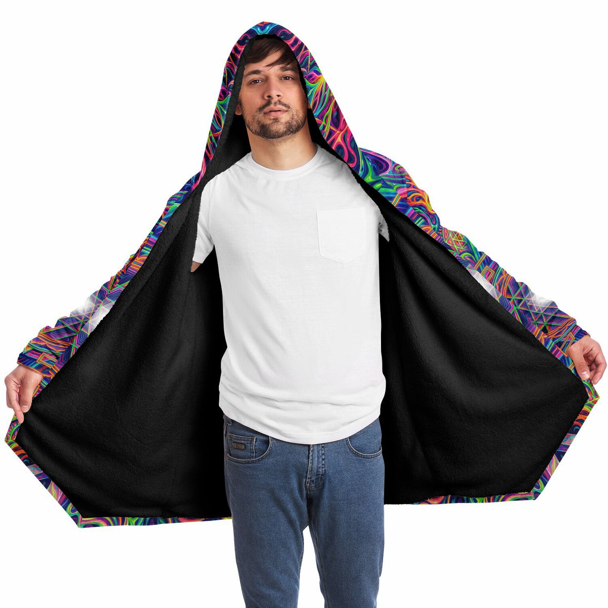 "Oh My Sri Yantra" HOODED CLOAK