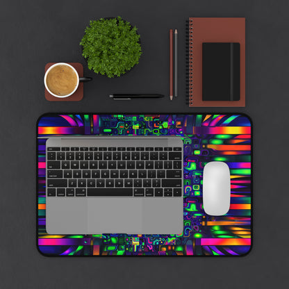 "Prismatic Distortion" DESK MAT (12x18)(12x22)(15.5x31)