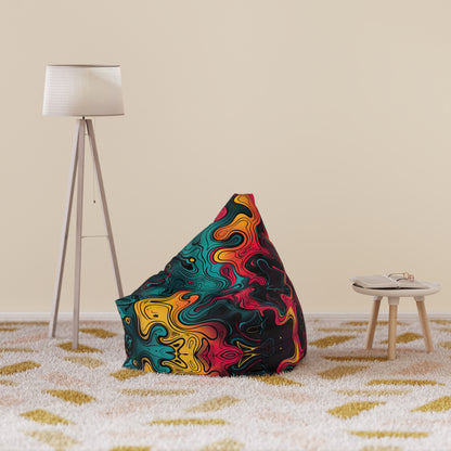 "Neon Oil" BEAN BAG CHAIR COVER
