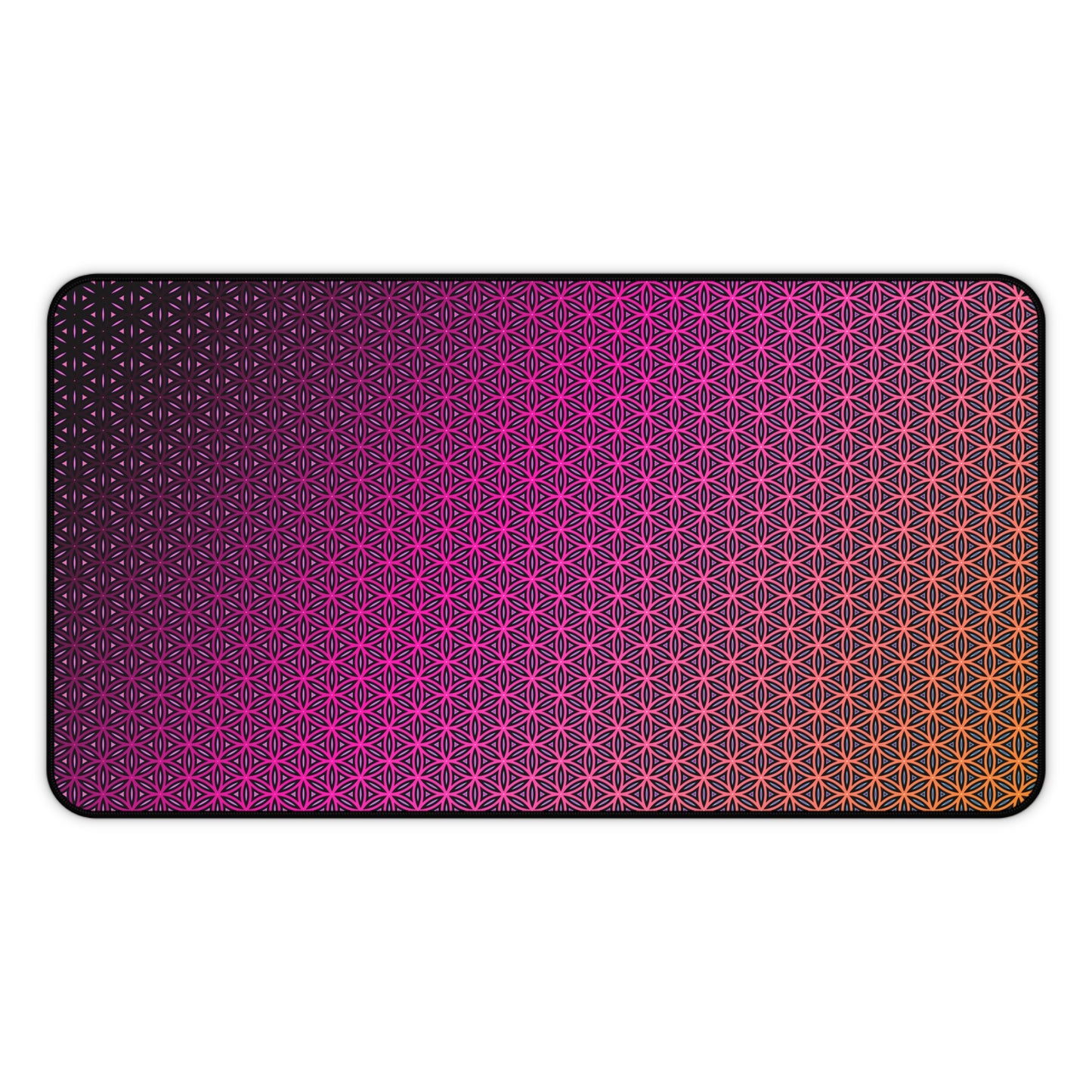 "Pink Flower of Life Pattern" DESK MAT (12x18)(12x22)(15.5x31)