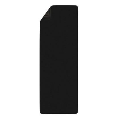 The Duality yoga mat rolled up, showing the printed design along its length.