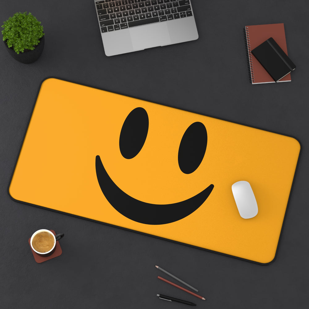 "Yellow Smiley" DESK MAT (12x18)(12x22)(15.5x31)