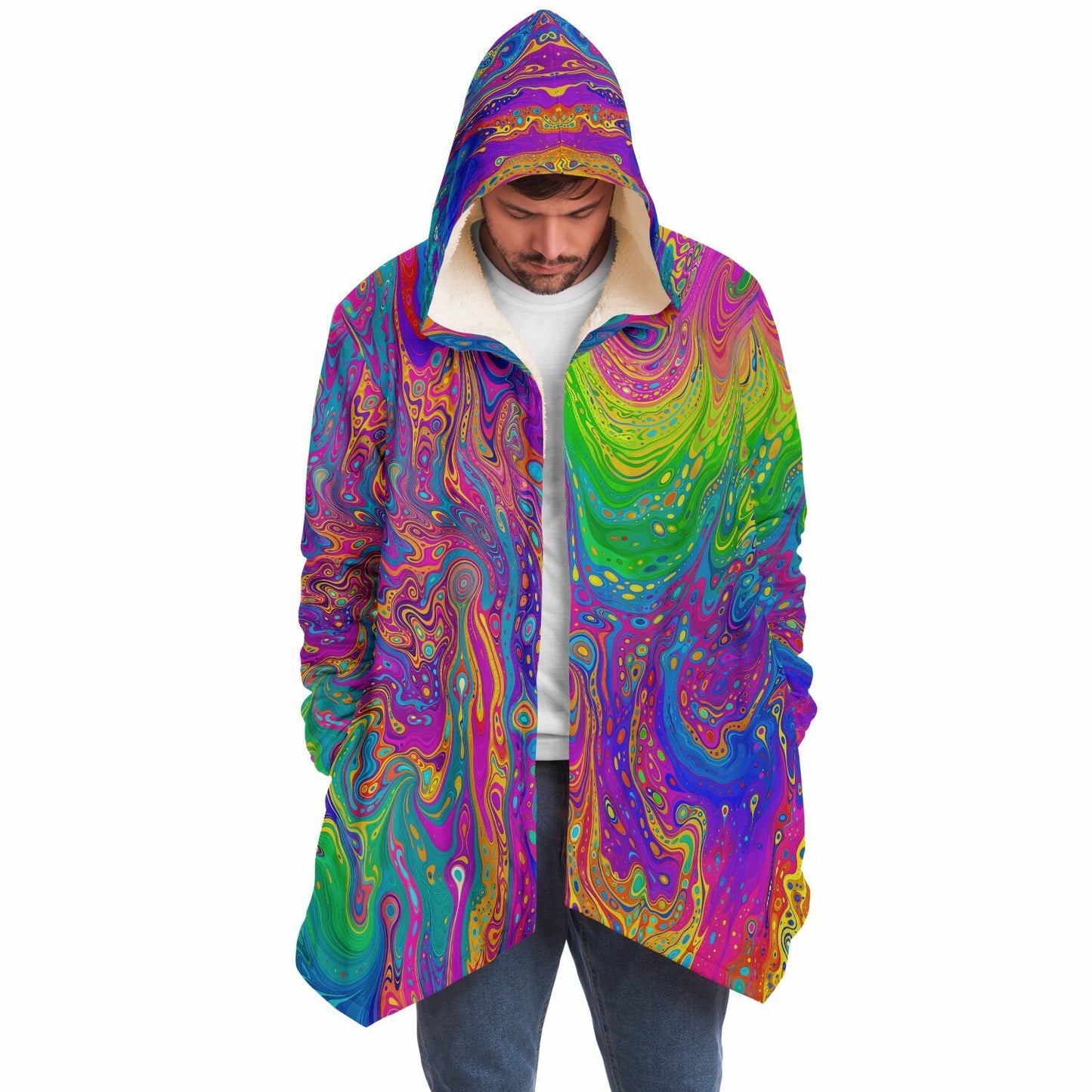 "UV Bleed" HOODED CLOAK