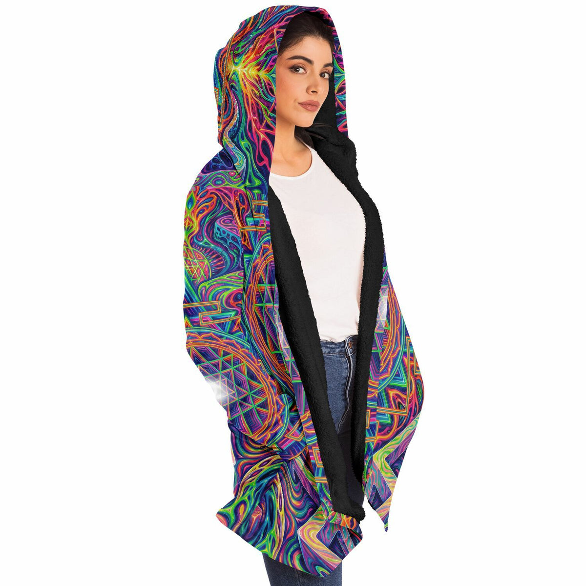 "Oh My Sri Yantra" HOODED CLOAK