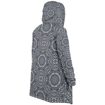 "Wild Cat (White) Pattern" HOODED CLOAK