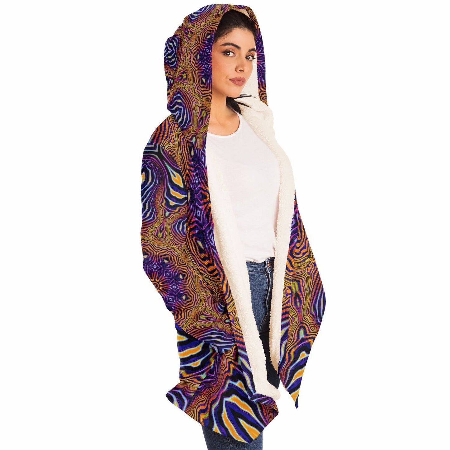 "King of the Festival Mandala" HOODED CLOAK