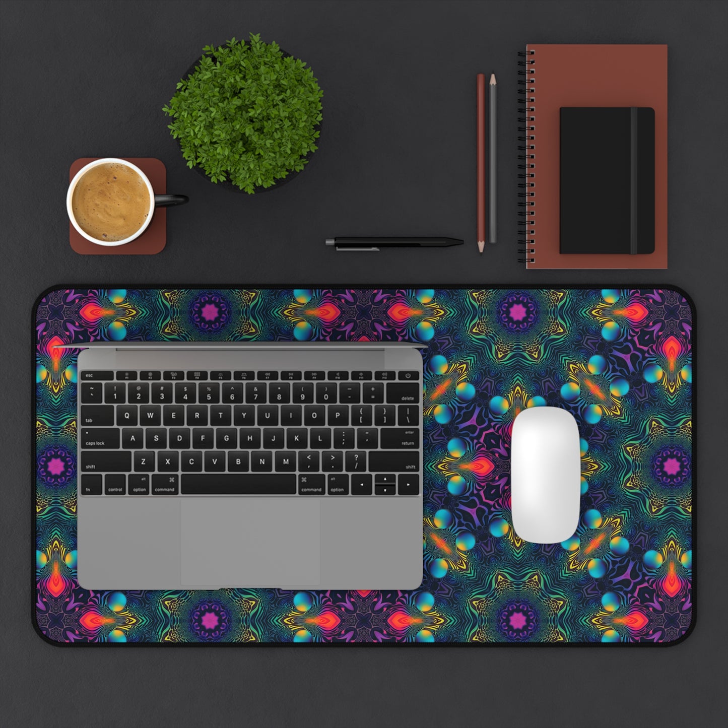 "Cosmic Fingerprint V2" DESK MAT (12x18)(12x22)(15.5x31)