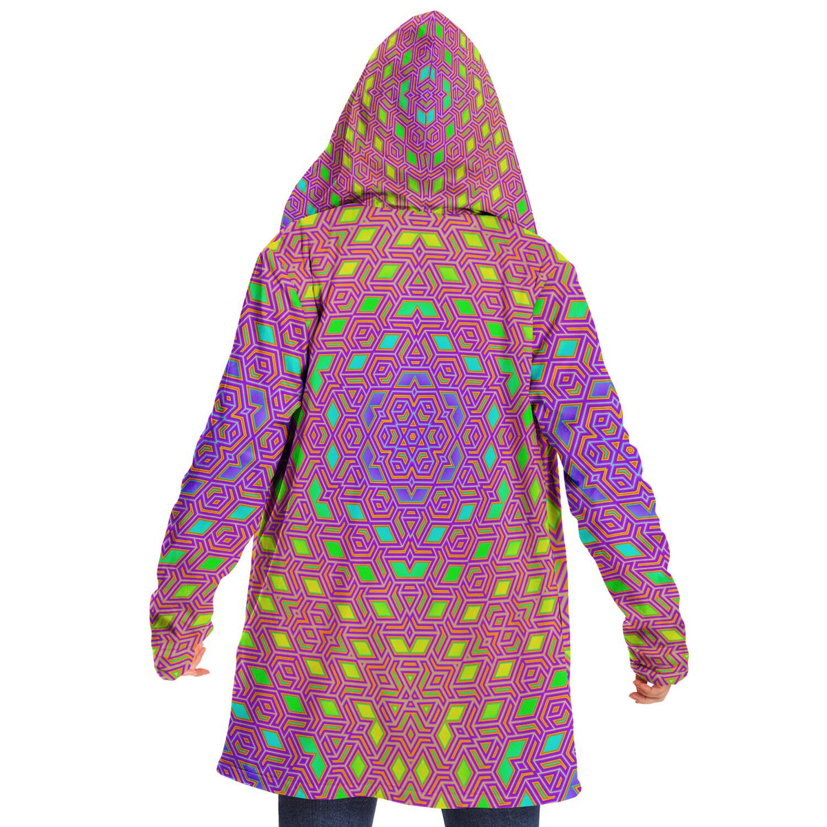 "Qwerty Bloom" HOODED CLOAK