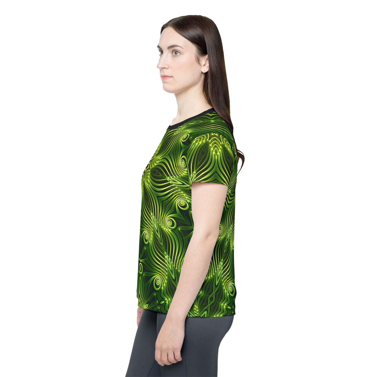 "Green Lattice" (WOMEN'S) SPORT TEE